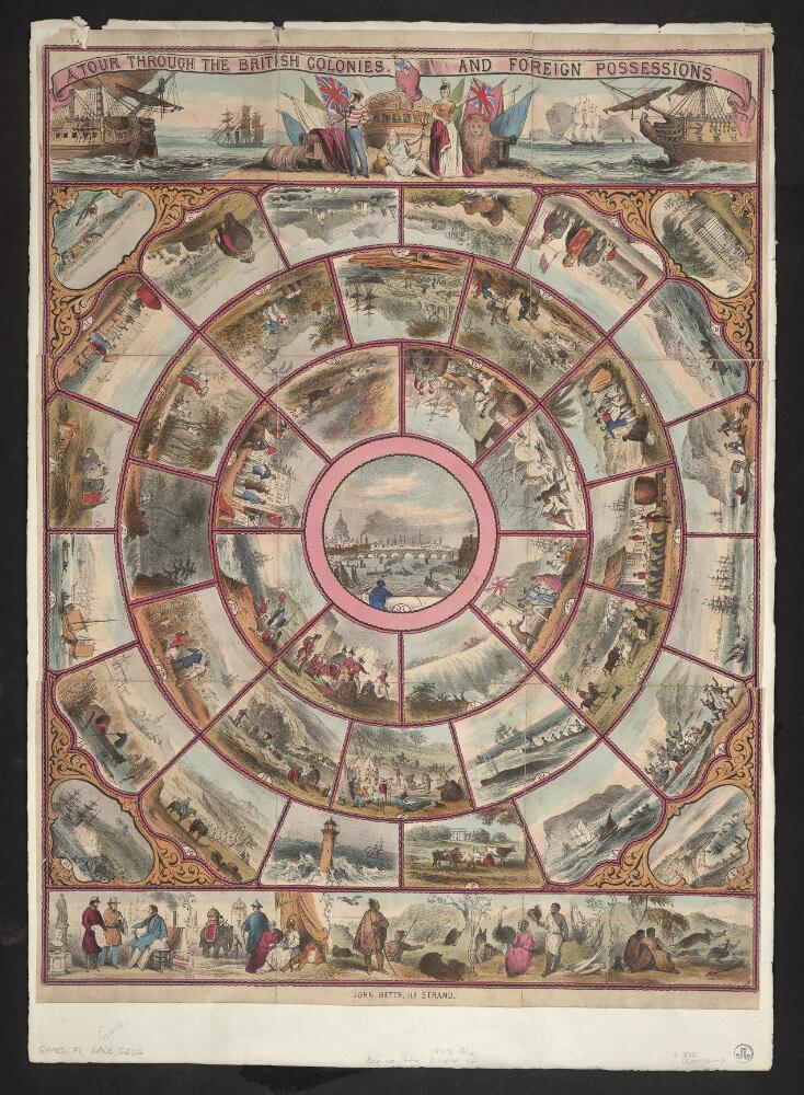 Illustrated pages from a nineteenth-century tour through the British colonies and foreign possessions