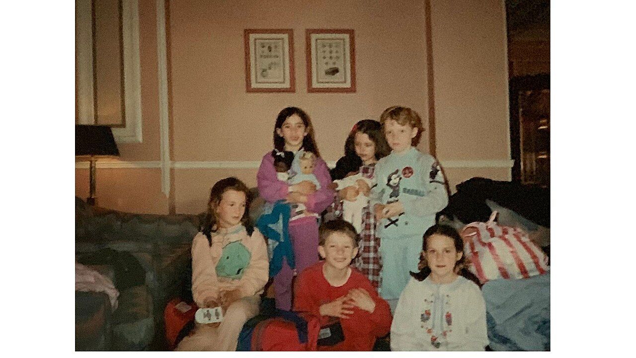 A group of children who might form the sample of a developmental study