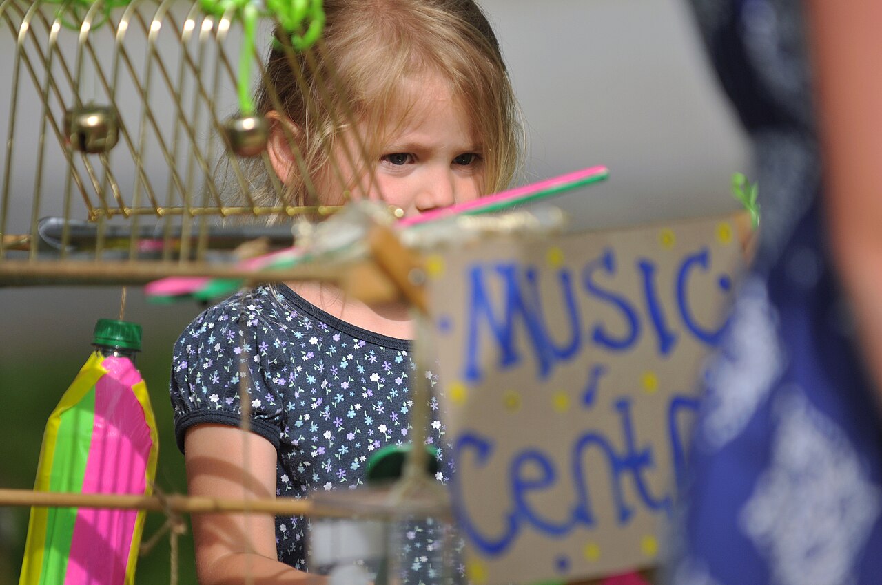 Young children engaged in play at an early childhood education setting
