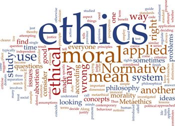 An illustration representing morals and ethics